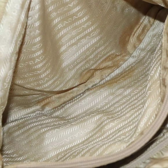 Use tan cream vintage nylon Prada bag - Picture 8 of 11